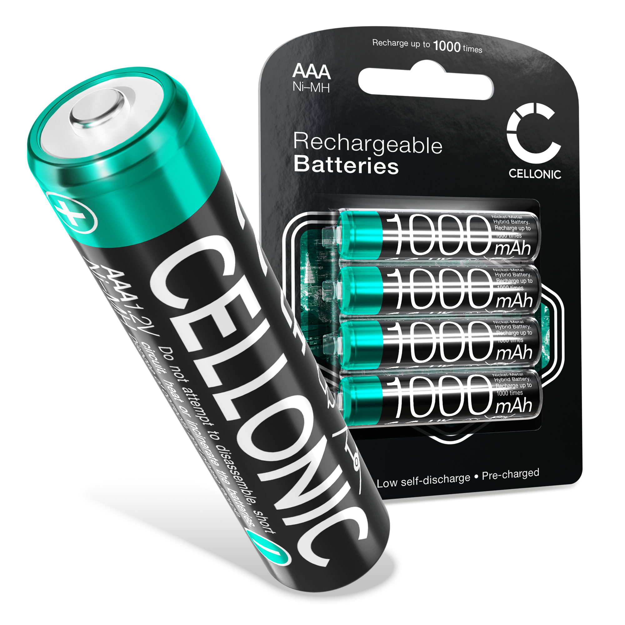 Geemarc AMPLIDECT 595 Batterie 4x 1000mAh AAA de CELLONIC