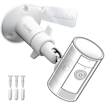 support mural pour caméra avec filetage 1/4" pouce pour Arlo, Ring, Blink, Eufy, Reolink, Wyze, Zumimall fixation caméra de surveillance intérieur et extérieur, Security camera mount