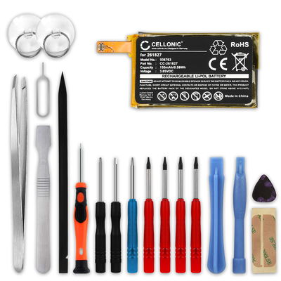 Batterie 261827, R-41021555 150mAh pour FitBit Versa (FB504, FB505) - + kit d'outils