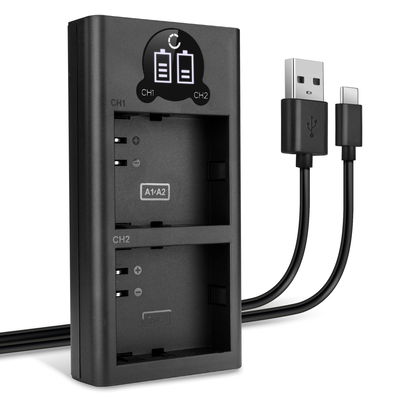 Chargeur double USB A-2 pour A-1 - Chargeur double pour Arlo Pro 2, Arlo Pro, Arlo Go (VMA4410 / VML4030) Batteries pour caméra, câble de chargement, bloc d'alimentation