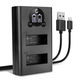 Dual Charger + USB Cable