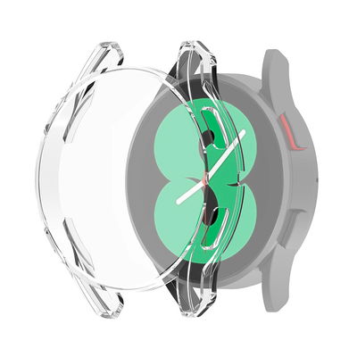subtel Protection 2 en 1 pour Samsung Galaxy Watch 4 (40mm) - coque couleur Transparent anti rayure pour le verre et la monture de votre montre connectée.