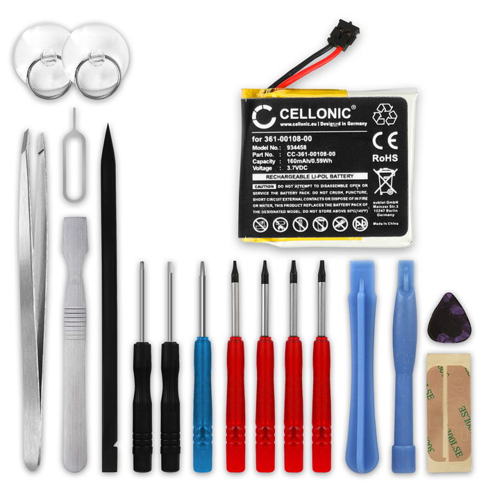 Garmin 361-00108-00 Batterie + kit d'outils 160mAh de subtel