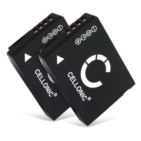 2x Batterie pour Appareils Photo Leica V-LUX 20, 30, 40 BP-DC7 (890mAh, 3.7V) de CELLONIC