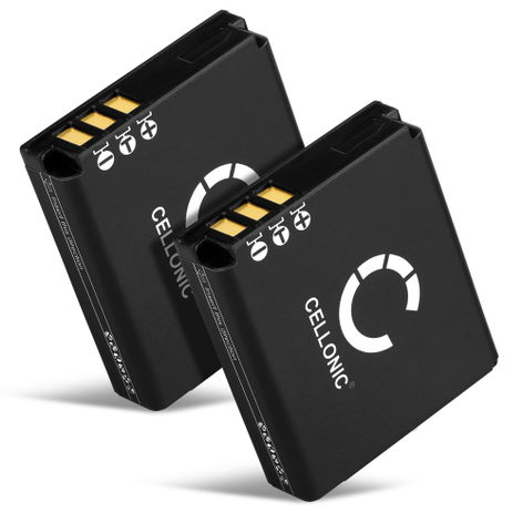 2x Batterie pour Appareils Photo Fuji FinePix F20, F40fd, F45fd, F47fd NP-70 (1100mAh, 3.7V) de CELLONIC
