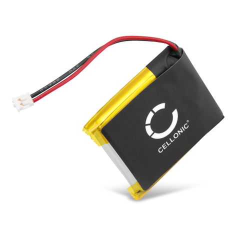Batterie pour montres connectées et bracelets d’activité Garmin Fenix 5X, 5X Plus, 5X Running 361-00098-00 (410mAh, 3.8V) de CELLONIC