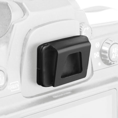 Œilleton de viseur pour appareils photo Nikon D7500; D3100; D750; D5200; D3200; D5300 – Plastique noir de CELLONIC