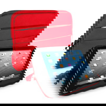 Housse pour tablette CELLONIC de 10.1 pouces Universelle en Nylon rouge – Étui de protection pour tablette avec bulles antichocs, imperméable | Pochette