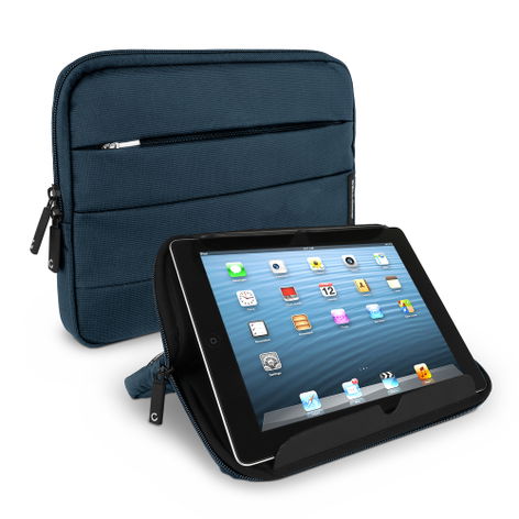 CELLONIC Étui pour tablette avec support Bleu Nylon