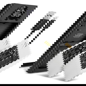 Pack de 2 Batteries Arlo A-1, A-1B 2000mAh et double chargeur rapide pour caméra de sécurité Arlo Pro 2