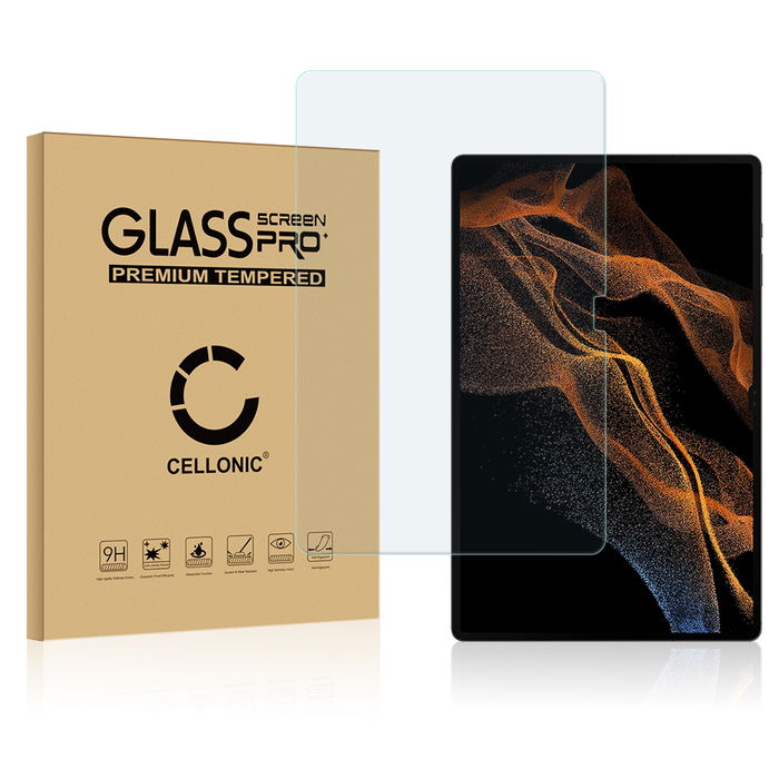 Protection d'écran en verre pour tablette Samsung Galaxy Tab S8 ultra X906B (2.5D, haute résistance 9H, 0,33mm, Full Glue)