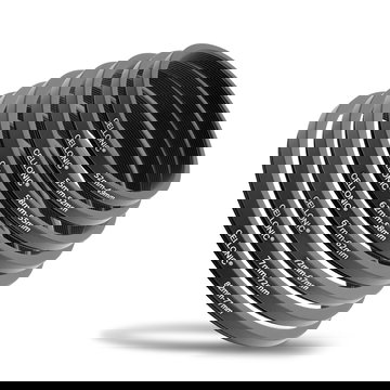 Kit adaptateurs filtres d'objectifs - 8 bagues step down pour adapter des filtres de 79 à 49 mm sur un objectif plus grand (82 à 52mm)