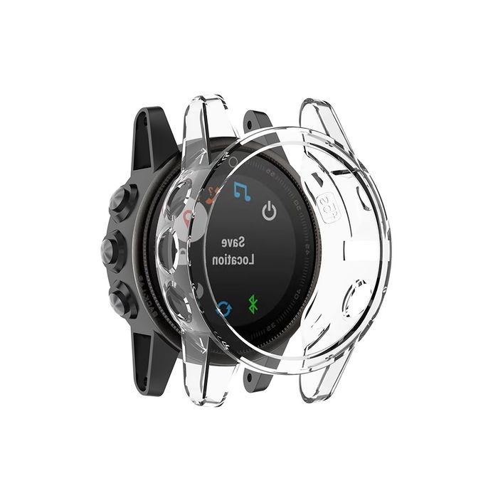 subtel Protection pour Garmin Fenix 5S Plus - coque couleur Transparent anti rayure pour la monture de votre montre connectée.