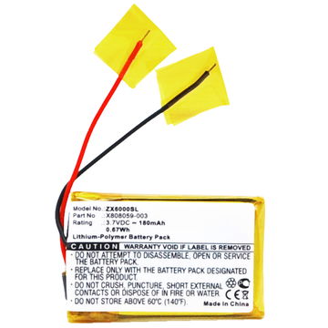 Batterie AHB392128PS-01, X808059-003 180mAh pour casque audio Sennheiser MM 100, Siemens Gigaset ZX600