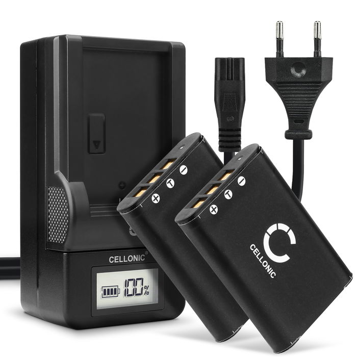 2x Batterie pour Nikon Coolpix S560 Accu 600mAh - Batterie de rechange appareil photo et caméra + Chargeur