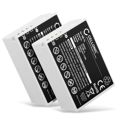 2x Batterie pour Canon PowerShot G12, PowerShot G11, PowerShot G10, PowerShot SX30 IS NB-7L (1050mAh, 7.4V) de CELLONIC