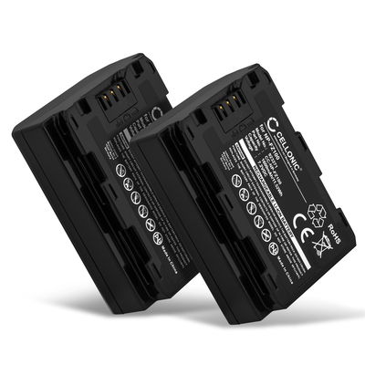 2x Batterie pour Sony Alpha 7 IV Sony Alpha 6700 A6600 ILCE-6600 A7S III A9 (Alpha 9 / ILCE-9) NP-FZ100 (1600mAh, 7.2V) de CELLONIC