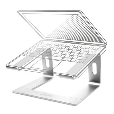 CELLONIC Support universel pour notebooks, laptops et ultrabooks - Tablette sur&eacute;lev&eacute;e ergonomique r&eacute;glable et refroidissante en aluminium l&eacute;ger de 26 cm