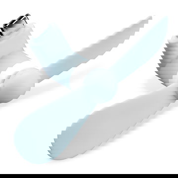 CELLONIC USB C Phone Fan for Smartphone, Mobile Phone, Tablet, Switch - Cute & Powerful Type C OTG Plug In Mobile Fan - Mini, Portable Travel Fan - Blue