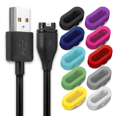 Câble data Connecteur pour montre connectée vers USB A pour Garmin Forerunner 255, 55, 165; Vivoactive 5, 6, 1m – subtel