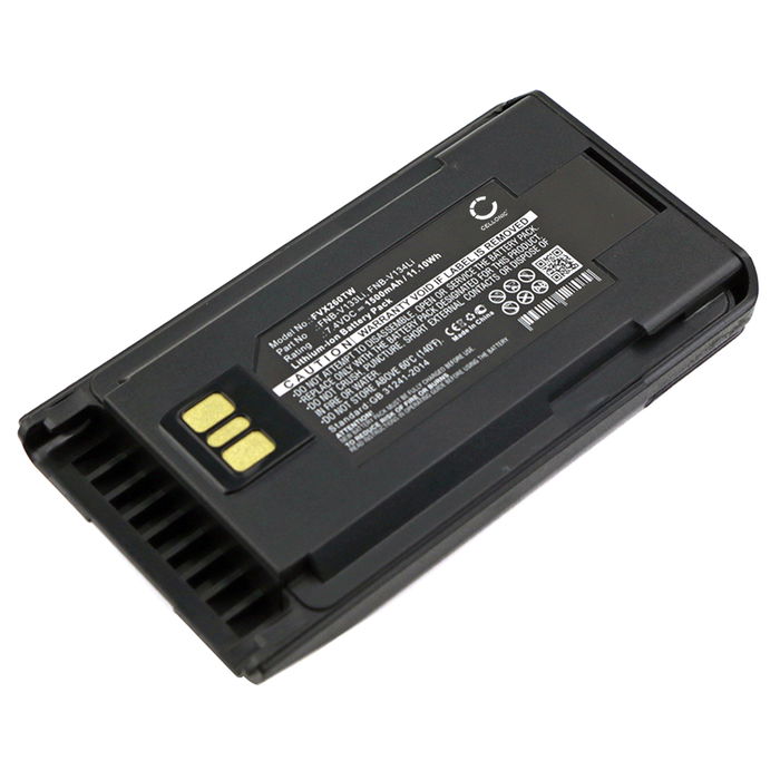 Batterie pour Motorola EVX-531, EVX-534, EVX-539, VX-261, VX-264, VX-451 Vertex EVX-261, EVX-530, EVX-531, EVX-534 7.4V 1500mAh Lithium Ion de CELLONIC