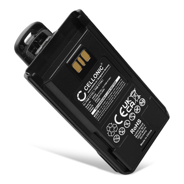 Batterie pour Motorola EVX-531, EVX-534, EVX-539, VX-261, VX-264, VX-451 Vertex EVX-261, EVX-530, EVX-531, EVX-534 7.4V 2600mAh Lithium Ion de CELLONIC