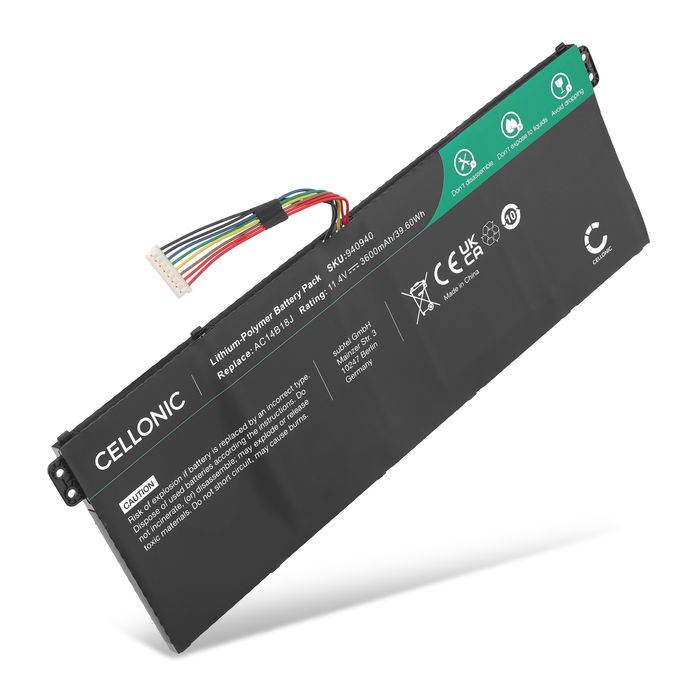 Acer Aspire 3 A315-21 Batterie 11.4V 3600mAh de Cellonic