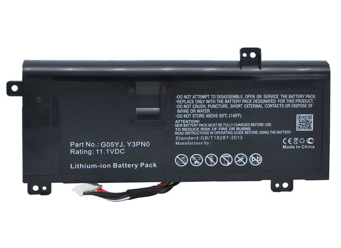 Batterie de rechange pour ordinateurs portables Dell Alienware M14X R1, M14X R3, P39G, M14x R4, A14 - 4400mAh 11.1V