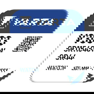 Varta Pile de Bouton pour Montres V303 (SR44) et bien d'autres appareils - x1