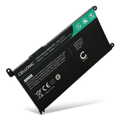1x Batterie pour Dell Vostro 5490, 5590, 5481, 5581, Inspiron 5593, 15 5593, 5590, 5491, 5584, 15 5590, 5485, YRDD6, 1VX1H, P90F 11.4V 3600mAh de CELLONIC