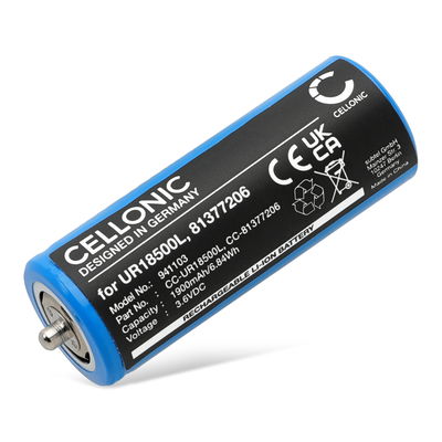 Batterie UR18500Y de 1900mAh pour hygiène et beauté 