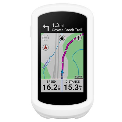 Coque Silicone blanc pour GPS de vélo Garmin Edge Explore 2 - Cover Bumper de protection système de navigation vélo moto et autres sports