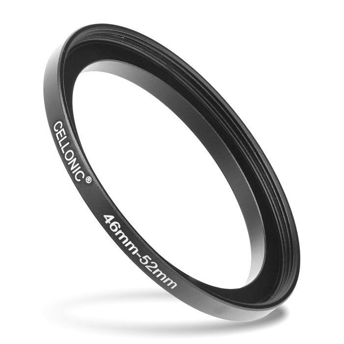 CELLONIC 46mm to 52mm Step Up Ring – Lens Filter & Hood Stepping Up Adapter Ring Mount Adapter for Canon, Nikon, Sony, Fuji, Olympus Camera Lenses