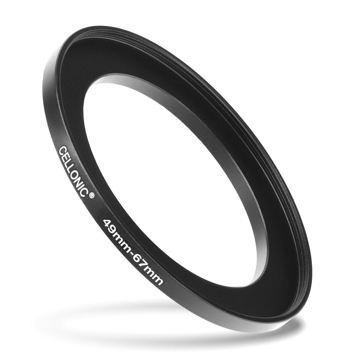 CELLONIC 49mm to 67mm Step Up Ring – Lens Filter & Hood Stepping Up Adapter Ring Mount Adapter for Canon, Nikon, Sony, Fuji, Olympus Camera Lenses