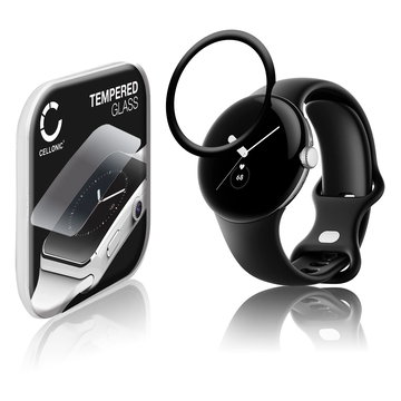 Protection d'écran en verre Google Pixel Watch (3D Full Cover, 9H, 0,33mm, Full Glue) Verre trempé