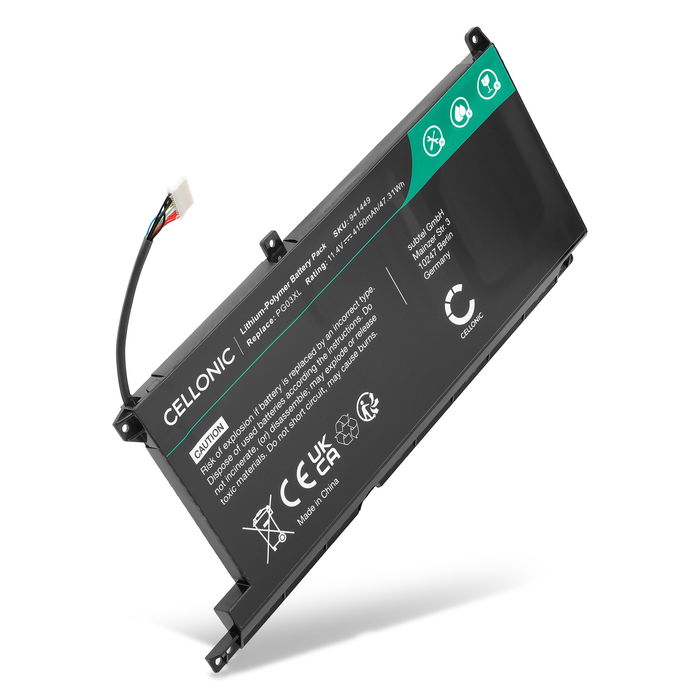 Batterie pour PC portable HP PG03XL Accu 4150mAh - Batterie neuve de rechange ordinateur