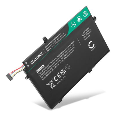 Batterie pour Lenovo ThinkPad L480, L590, L490, L580,L15 Gen 1, Gen2, L14 Gen 1, Gen 2, L17C3P52, 01AV463 11.1V 4100mAh de CELLONIC