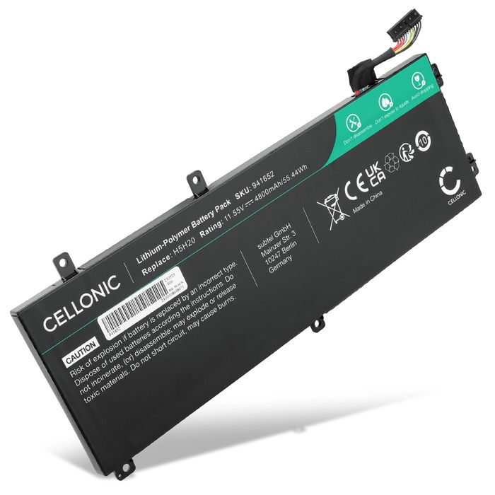 Batterie pour PC portable Dell Precision 15 5510 Accu 4800mAh - Batterie neuve de rechange ordinateur