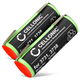 2x Battery (2500mAh, 1.2V)
