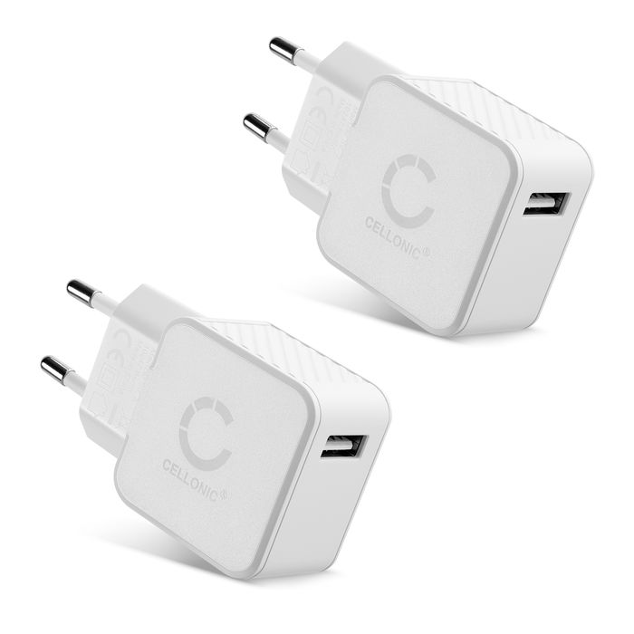 2x Samsung Galaxy A32 5G Chargeur USB EU plug 1 Port 5W, 1A, 5V
