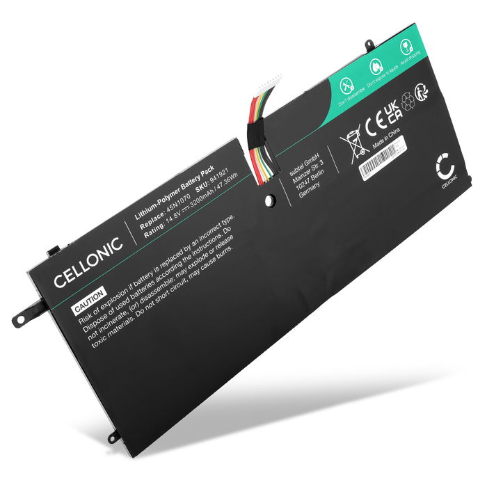 Batterie pour Lenovo ThinkPad X1 Carbon 3444, 3448, 3460 14.8V 3200mAh de CELLONIC