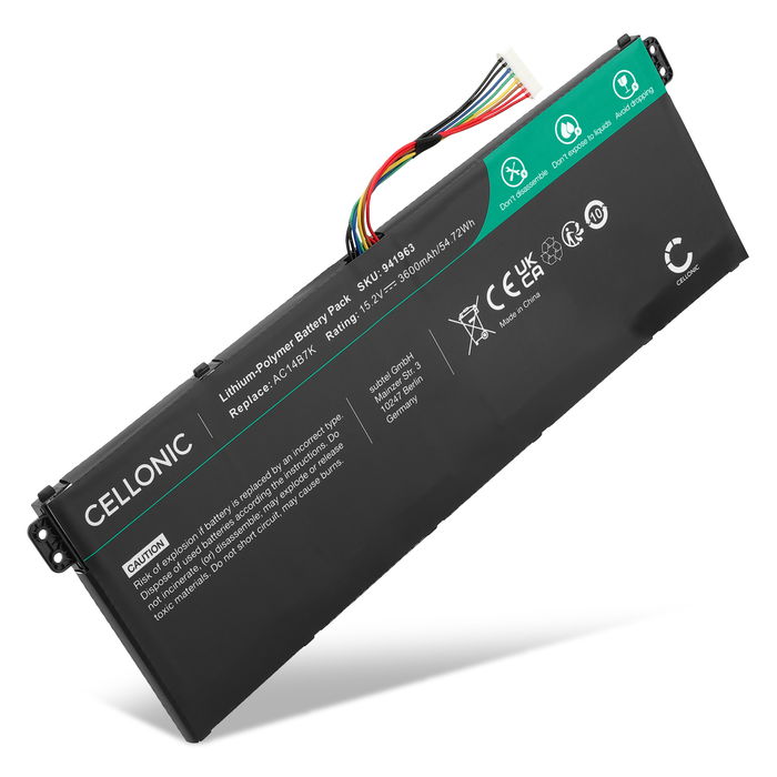 Acer Aspire 5 A515-51 Batterie 15.2V 3600mAh de Cellonic