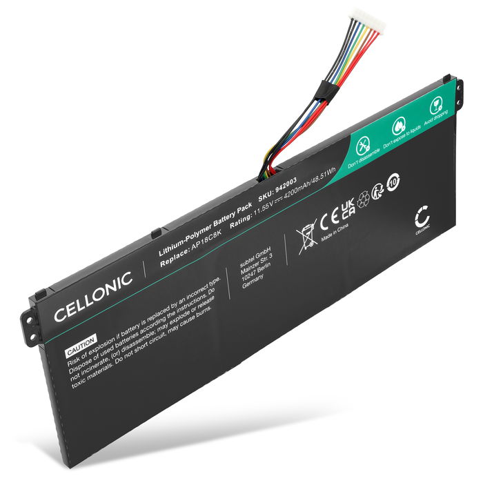 Acer Aspire 5 A515-56 Battery 11.55V 4200mAh from Cellonic