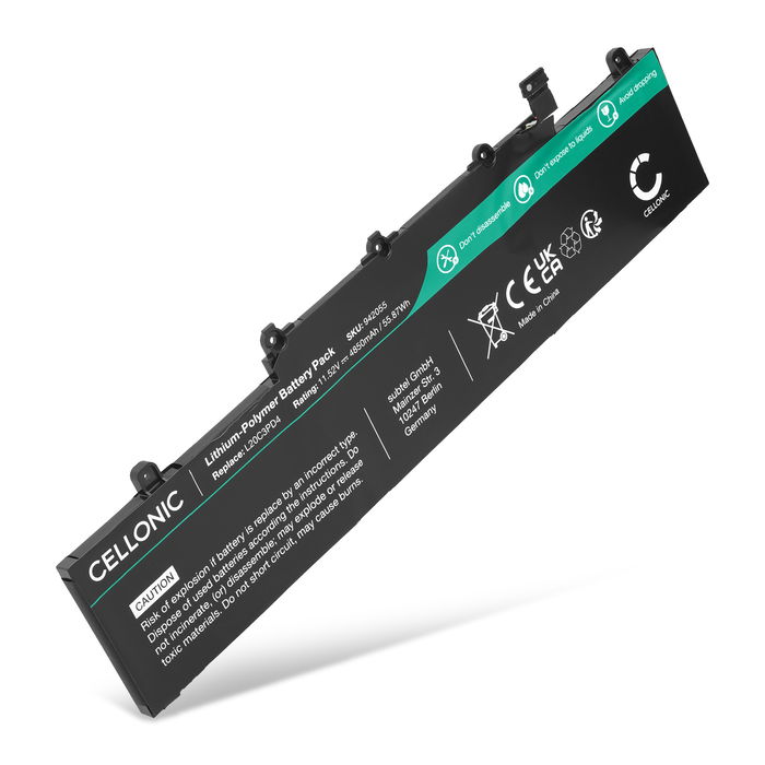 Lenovo L19D3PD5 Batterie 11.52V 4850mAh de Cellonic