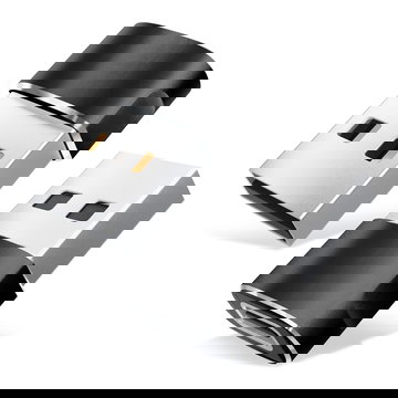 2x Adaptateur USB C vers USB - Adaptateur USB-C femelle vers USB-A mâle Chargement et transfert de données rapides Connecteur pour iPhone, iPad, Galaxy, téléphone, tablette, ordinateur portable - noir