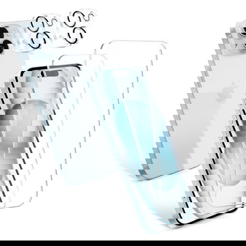 2x Protection d’écran et 2x protecteur d’objectif de CELLONIC pour iPhone 15 Plus de verre trempé ultra-fin 9H 0,33 mm, Protection d’écran et de caméra