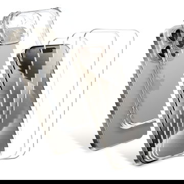 Apple iPhone 15 Pro, 1 x protective case transparent TPU and 3 x screen protector glass 6.1 2.5D Case-friendly 9H 0.33mm Full Glue, screen protector Tempered Glass