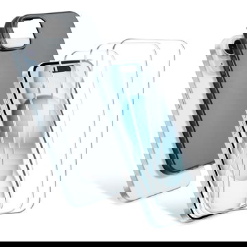 iPhone 15 Plus 1xCase & 3x Screen Protector Set - 6.7" Black Back Phone Cover & Protective Display Guard 0.33mm Ultra Thin 9H Tempered Glass