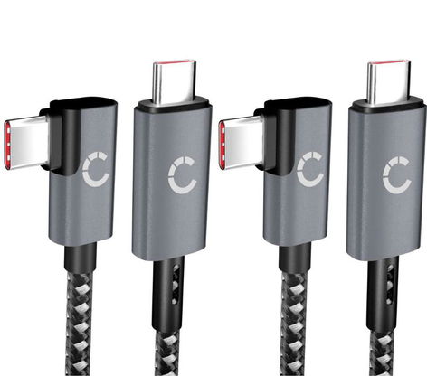 2x USB-C (Type-C) to USB-C Data Cable 1m for Apple iPhone 17, 17 Pro Max, 17 Pro, 16 Pro Max from CELLONIC