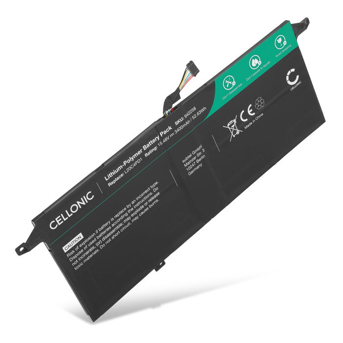 Battery for Lenovo ThinkBook 13x ITG ThinkBook Plus G2 ITG 15.48V 3400mAh from CELLONIC